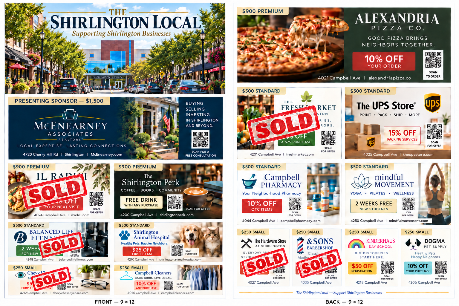 The Shirlington Local front and back edition preview
